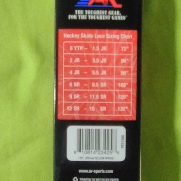 Pro Stock Athletic Shoe Laces (for Hockey Skates, Boots & more!) - Picture 2 of 3